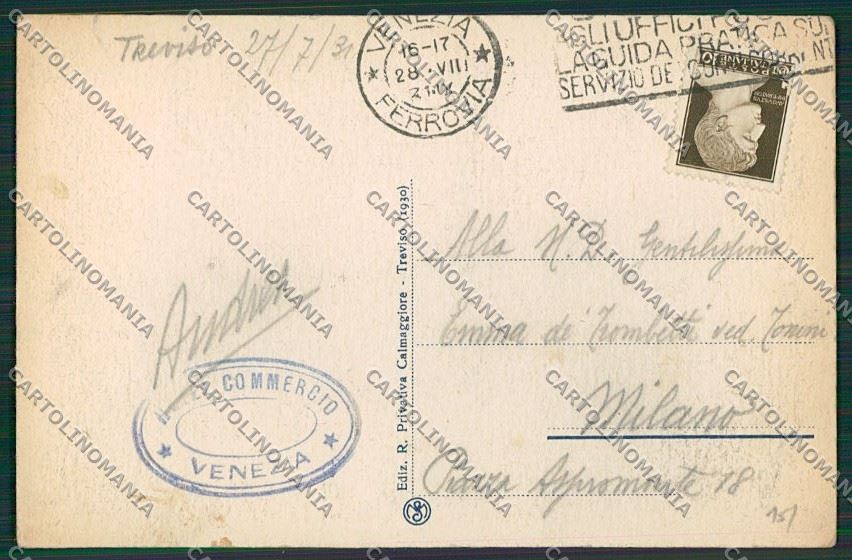 Treviso Città ABRASA cartolina ZC1463 – retro