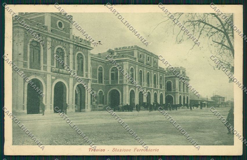 Treviso Città Stazione Ferroviaria cartolina ZC1482 – fronte