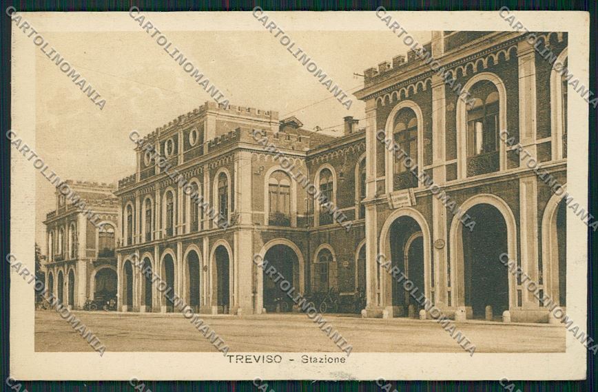 Treviso Città Stazione Ferroviaria cartolina ZC1529 – fronte