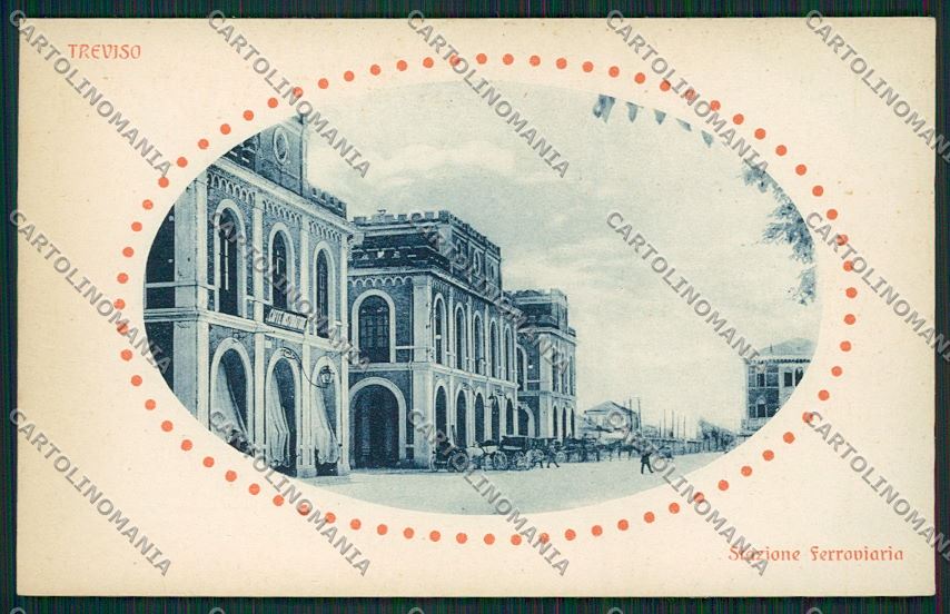 Treviso Città Stazione Ferroviaria cartolina ZC1605 – fronte
