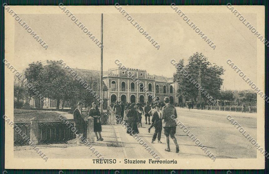 Treviso Città Stazione Ferroviaria cartolina ZC1610 – fronte