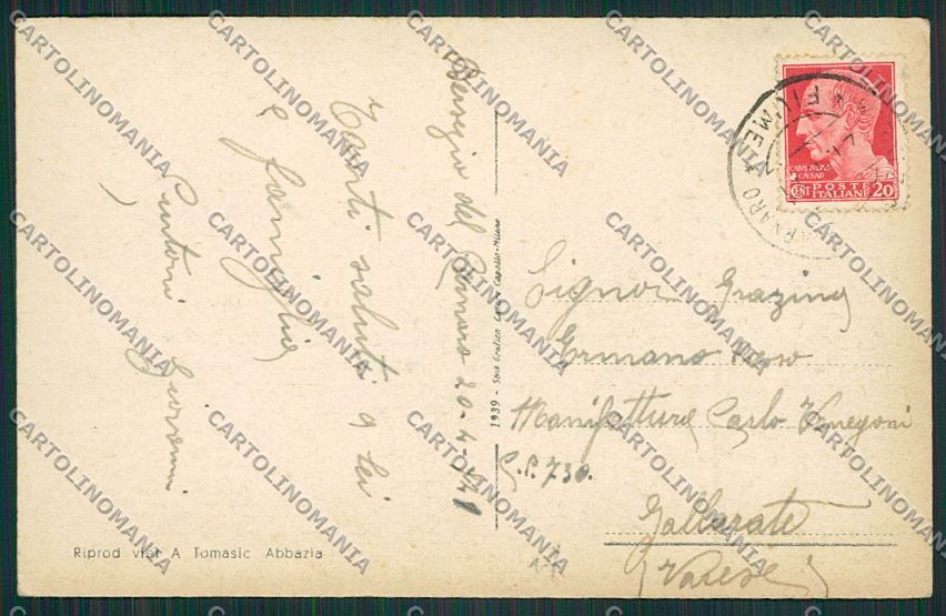 Croazia Abbazia cartolina ZC1656 – retro
