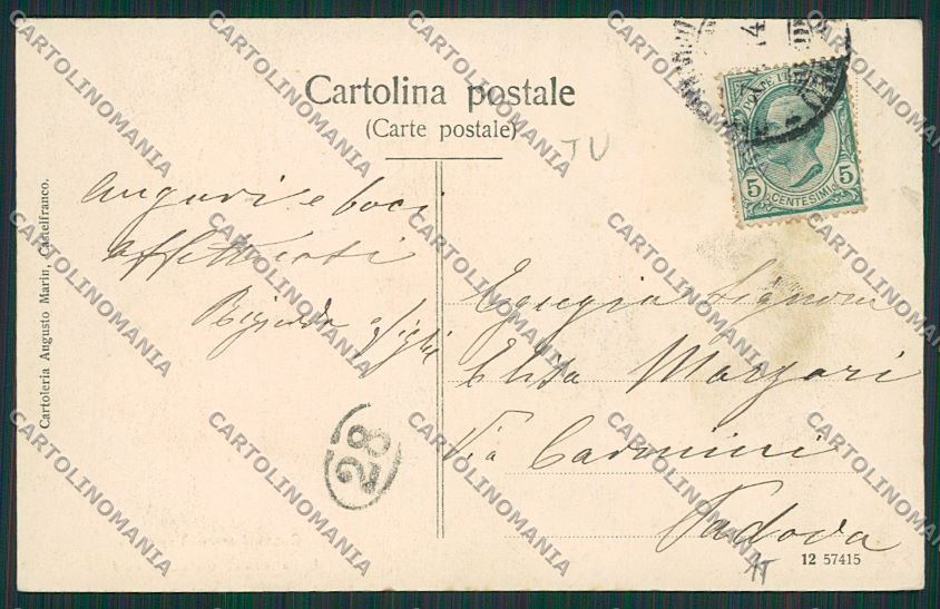 Treviso Castelfranco Veneto cartolina ZC1707 – retro