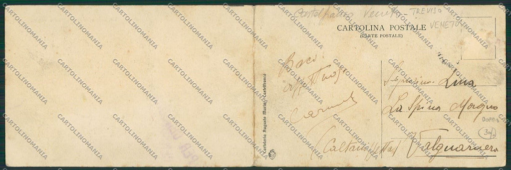 Treviso Castelfranco Veneto Doppia cartolina ZC1718 – retro