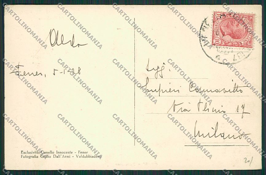 Belluno Fener cartolina ZC1722 – retro