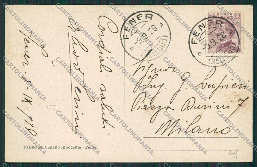 Belluno Fener cartolina ZC1724 – retro