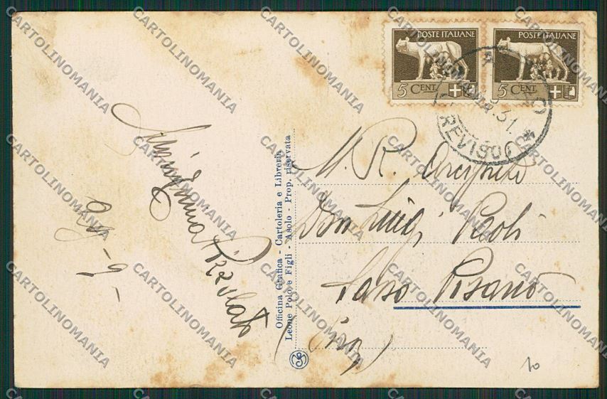 Treviso Asolo MACCHIE cartolina ZC1761 – retro