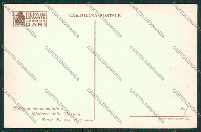 Bari Città cartolina ZC1796 – retro