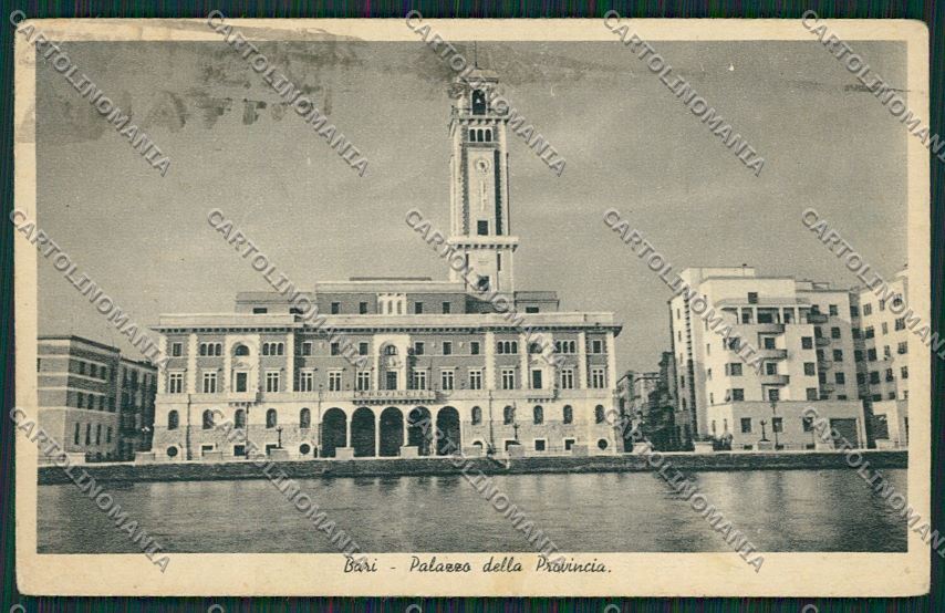 Bari Città Palazzo della Provincia PIEGHINE cartolina ZC1802 – fronte
