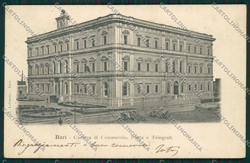 Bari Città Camera di Commercio Posta e Telegrafi cartolina ZC1813 – fronte