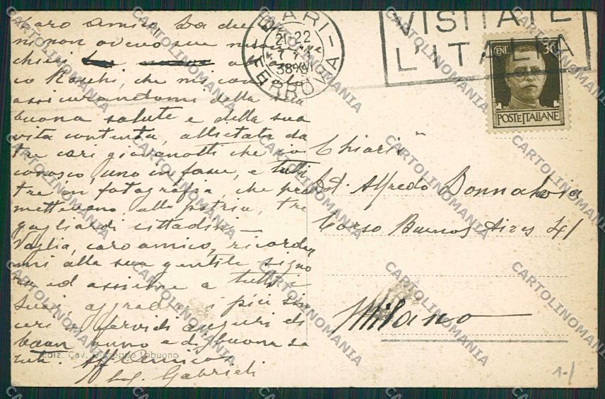 Bari Città cartolina ZC1830 – retro