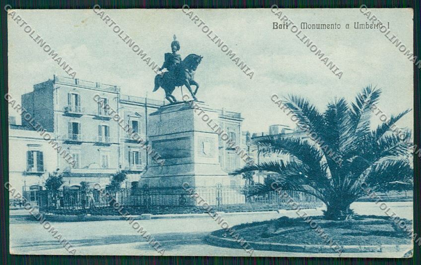Bari Città Monumento Re Umberto I cartolina ZC1842 – fronte