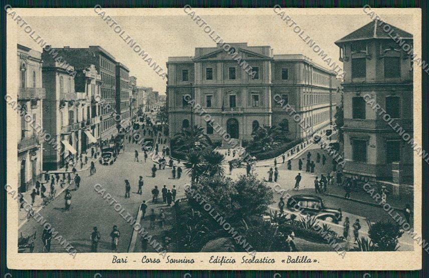 Bari Città Edificio Scolastico Balilla cartolina ZC1891 – fronte