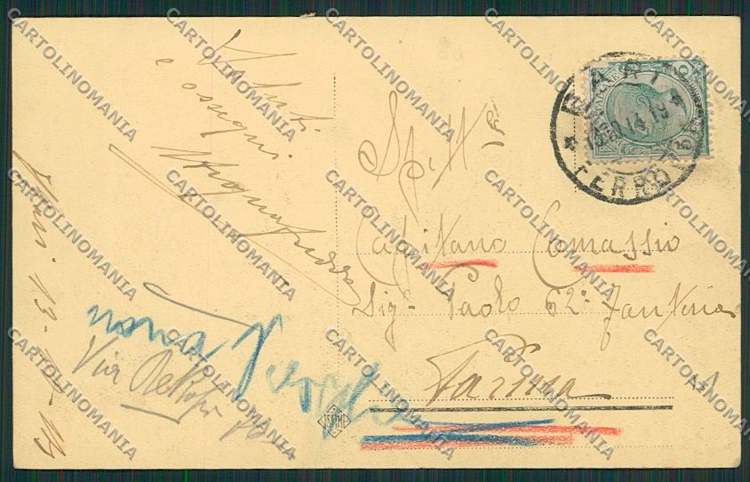 Bari Città Caserma dell'Aeronautica cartolina ZC1915 – retro