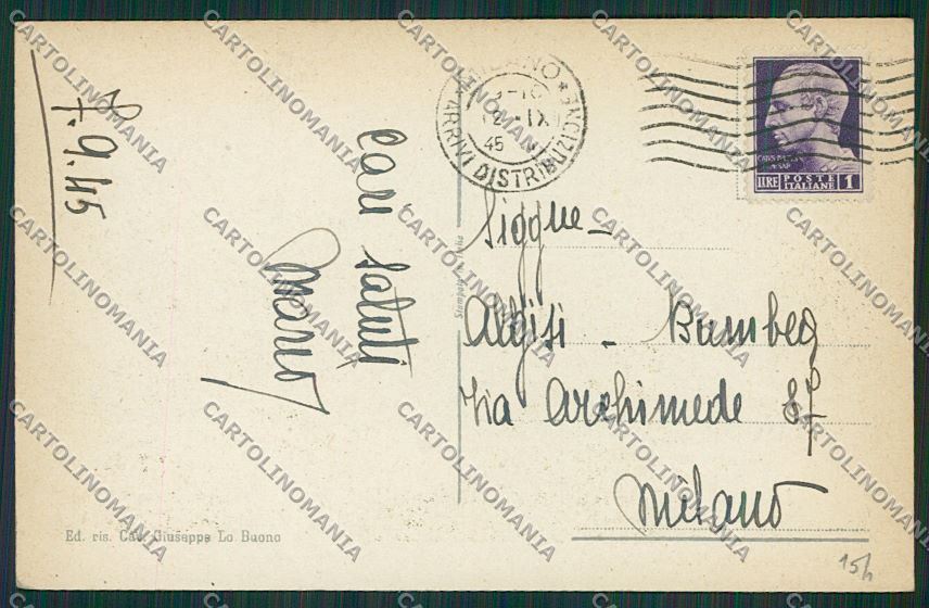 Bari Città cartolina ZC1929 – retro