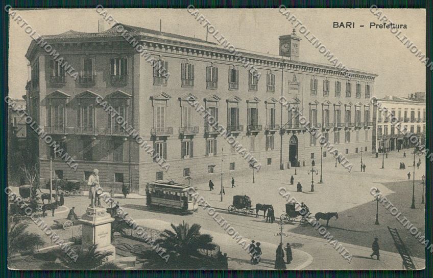 Bari Città Prefettura Tram cartolina ZC1940 – fronte