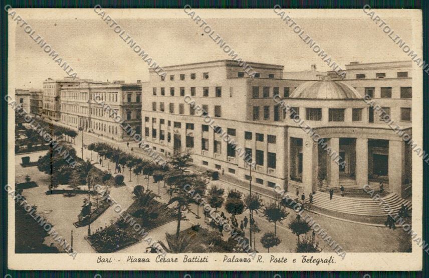 Bari Città Palazzo Poste e Telegrafi cartolina ZC1950 – fronte