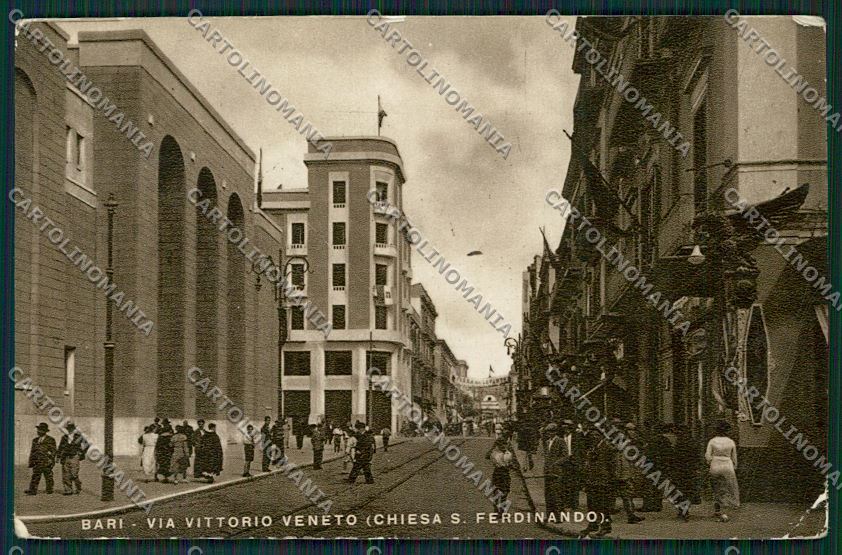 Bari Città PIEGHINE Foto cartolina ZC2016 – fronte