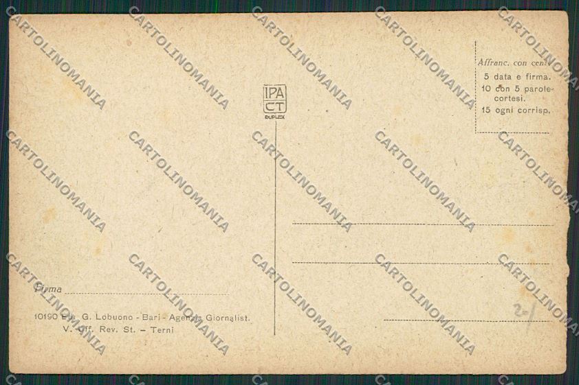 Bari Città cartolina ZC2017 – retro