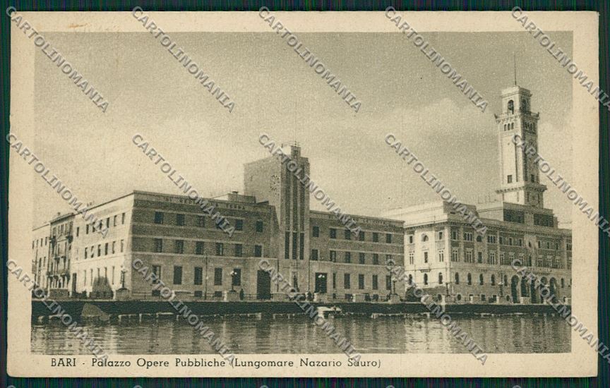Bari Città Palazzo Opere Pubbliche cartolina ZC2036 – fronte