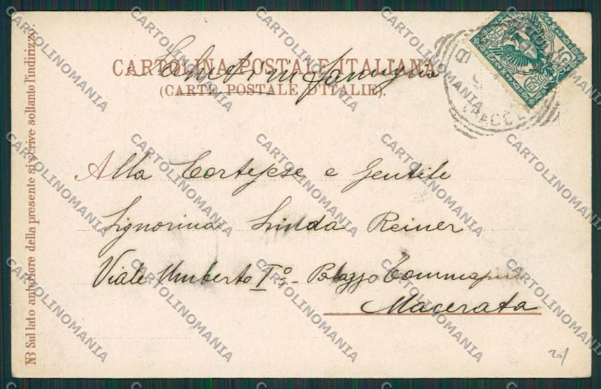 Bari Città Municipio cartolina ZC2041 – retro