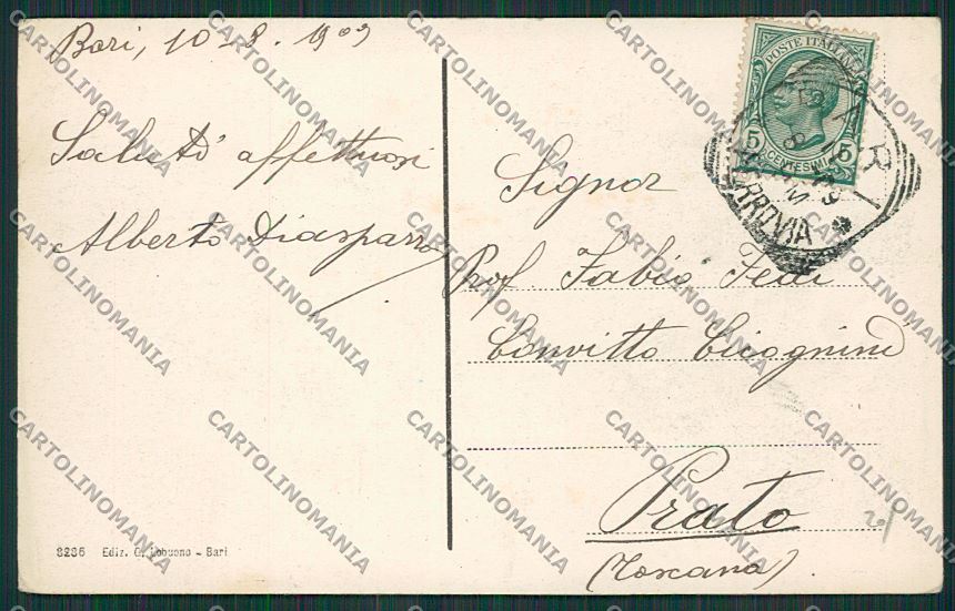 Bari Città cartolina ZC2053 – retro