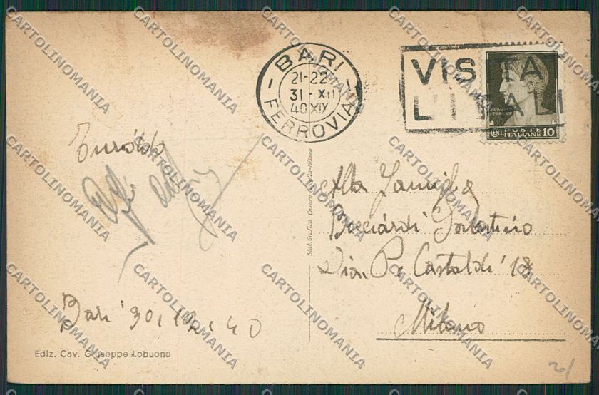 Bari Città cartolina ZC2079 – retro