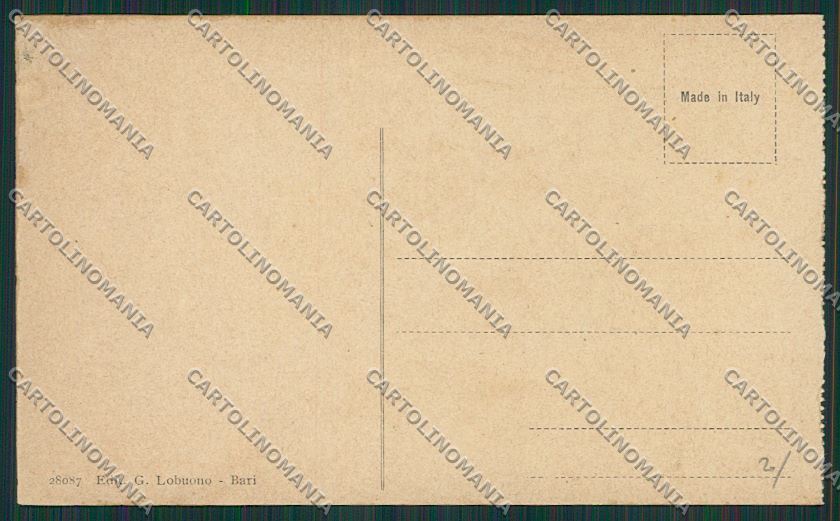 Bari Città Prefettura cartolina ZC2085 – retro
