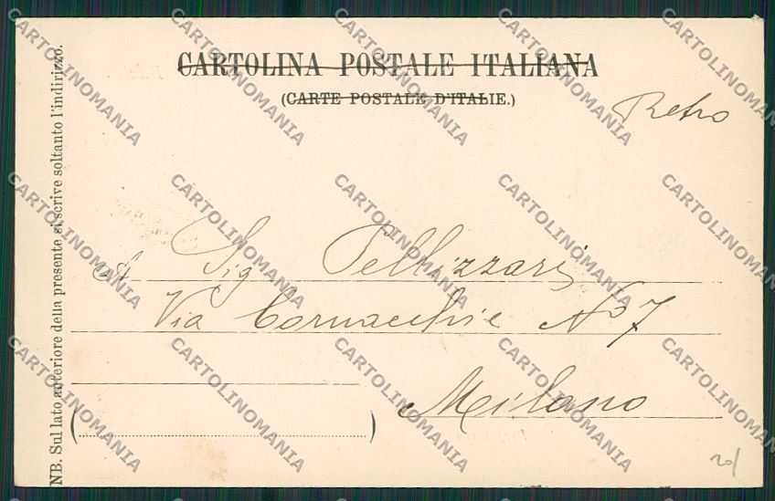 Bari Città Prefettura cartolina ZC2110 – retro