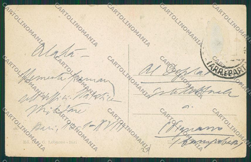Bari Città Banca d'Italia STRAPPINO cartolina ZC2117 – retro