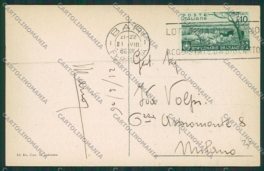 Bari Città Palazzo della Posta cartolina ZC2119 – retro