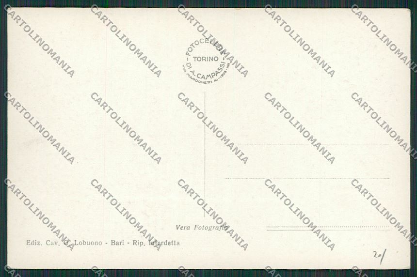 Bari Città Foto cartolina ZC2126 – retro