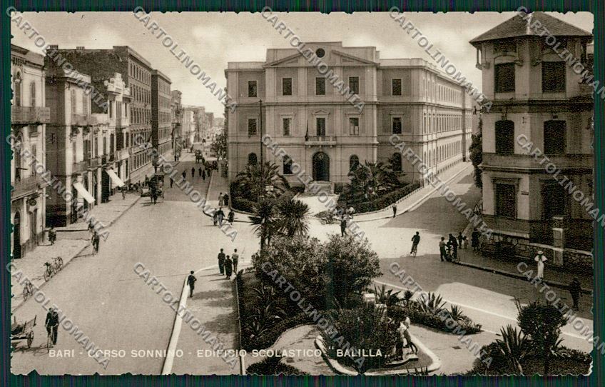 Bari Città Edificio Scolastico Balilla Foto cartolina ZC2134 – fronte