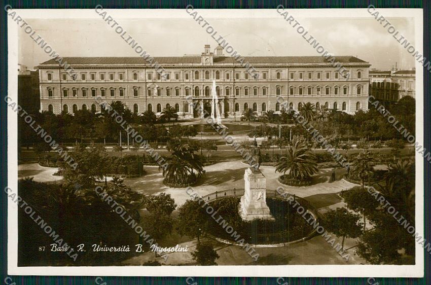 Bari Città Università Adriatica Benito Mussolini Foto cartolina ZC2154 – fronte