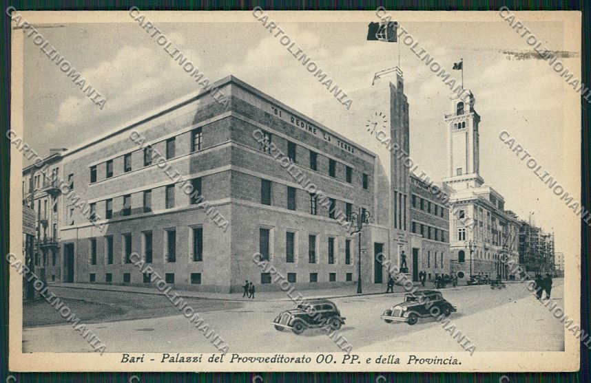 Bari Città Palazzi del Provveditorato e della Provincia cartolina ZC2166 – fronte