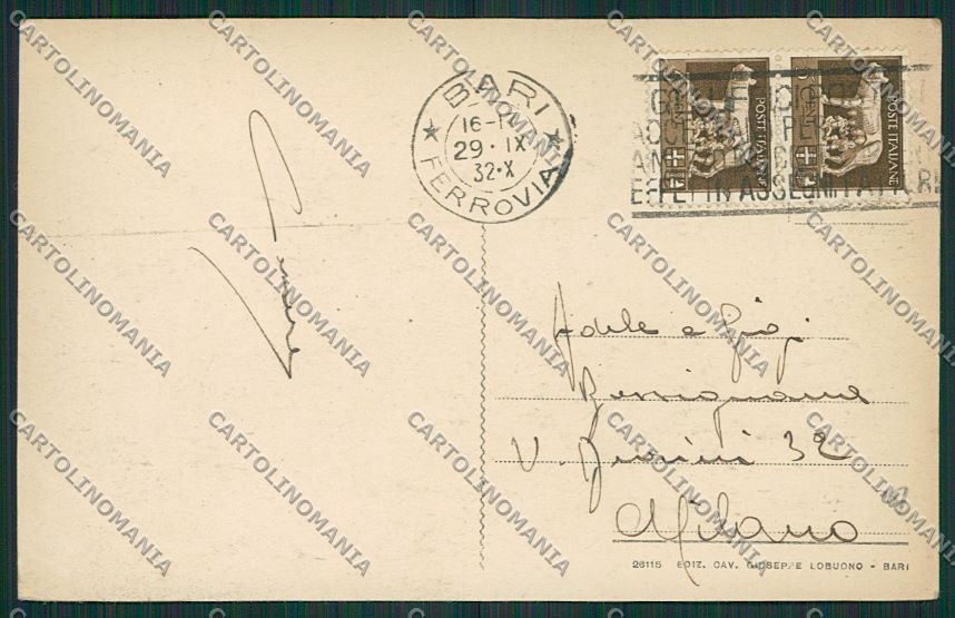 Bari Città cartolina ZC2183 – retro