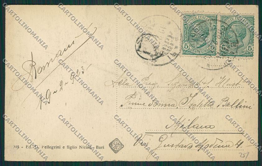 Bari Città cartolina ZC2186 – retro
