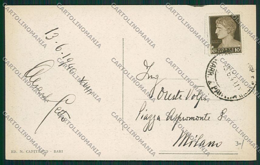 Bari Città cartolina ZC2220 – retro