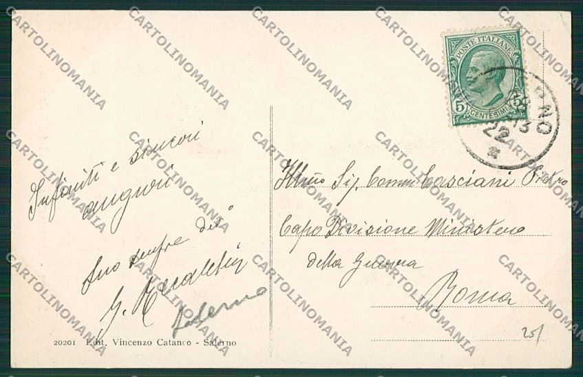 Salerno Città Monumento ai Martiri del Salernitano cartolina ZC2258 – retro