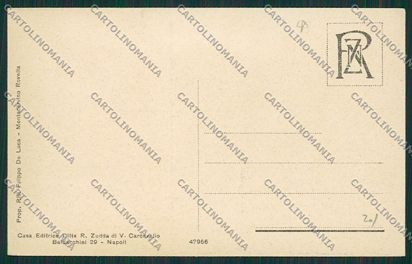 Salerno Montecorvino Rovella cartolina ZC2267 – retro