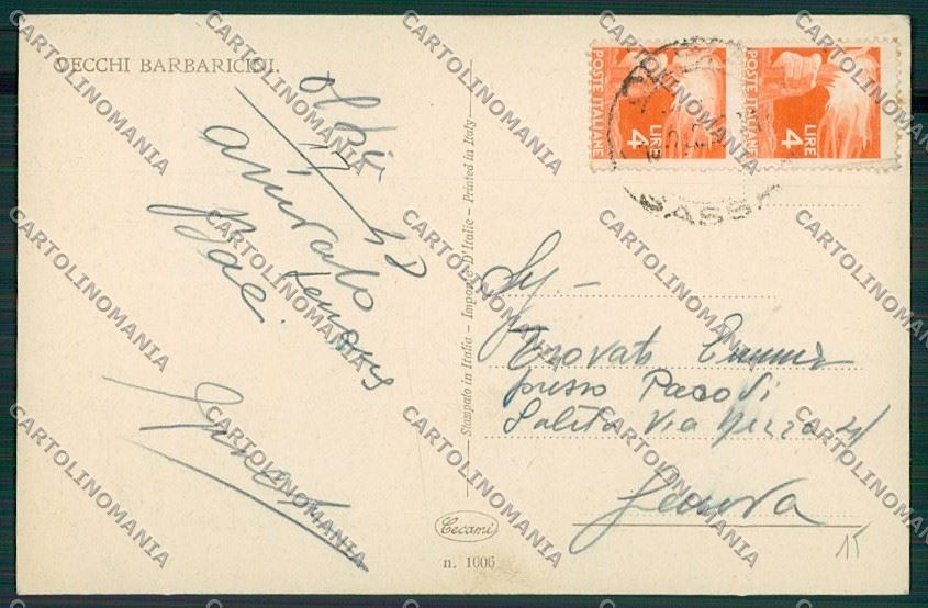 Nuoro Orune Costumi Sardi cartolina ZC2351 – retro
