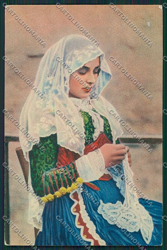 Sassari Osilo Costumi Sardi PIEGHINE cartolina ZC2352 – fronte
