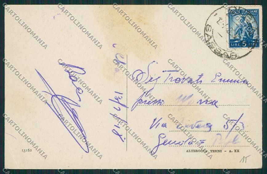 Nuoro Mamoiada Costumi Sardi Alterocca cartolina ZC2354 – retro