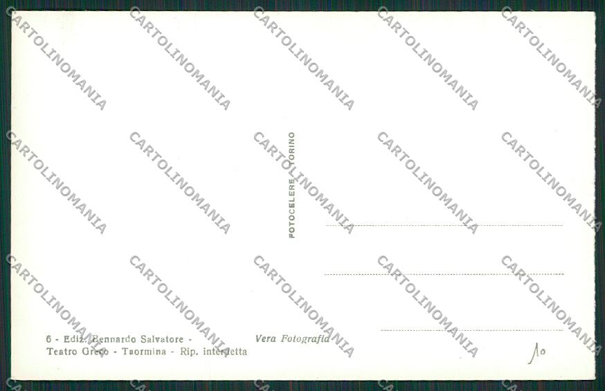 Messina Taormina Foto cartolina ZC2366 – retro