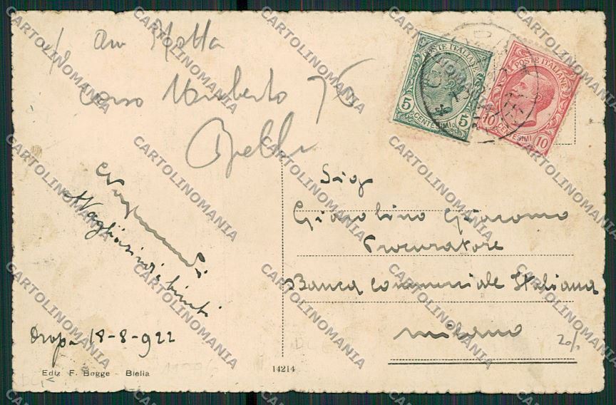 Biella Valle d'Oropa Tramvia SCOLLATA cartolina ZC2379 – retro