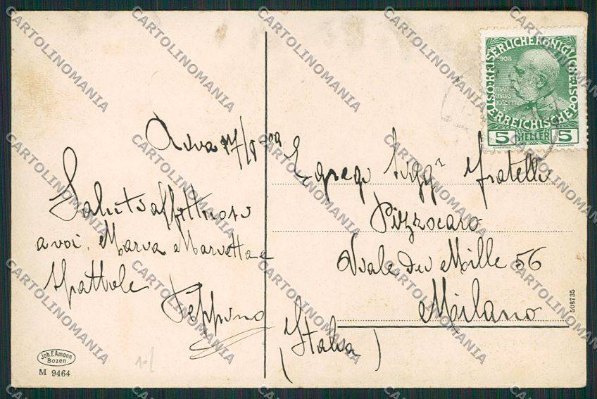 Trento Riva del Garda SCOLLATA cartolina ZC2391 – retro