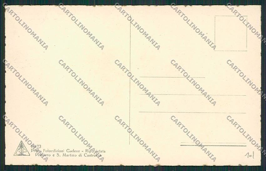 Trento San Martino di Castrozza cartolina ZC2419 – retro
