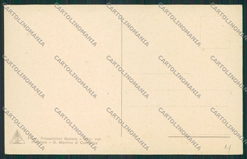 Trento San Martino di Castrozza cartolina ZC2420 – retro
