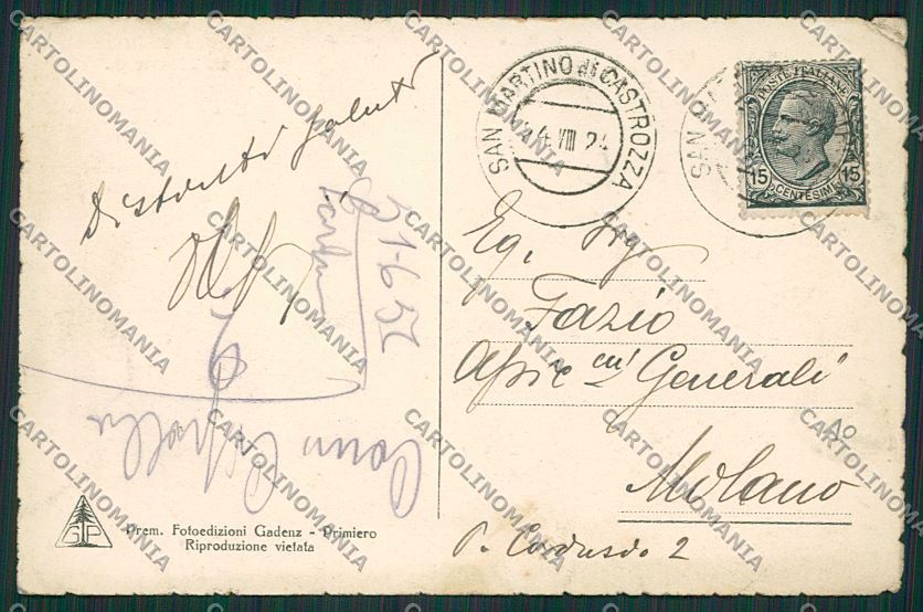 Trento San Martino di Castrozza cartolina ZC2439 – retro