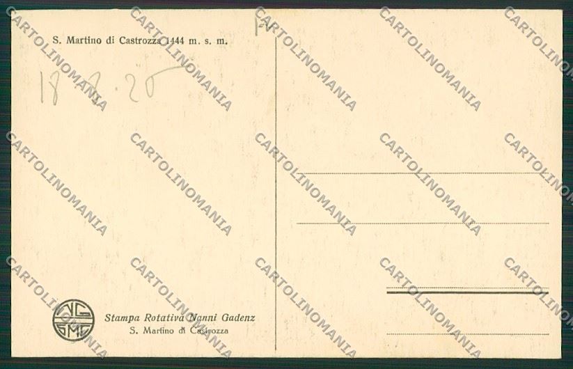 Trento San Martino di Castrozza Foto cartolina ZC2466 – retro